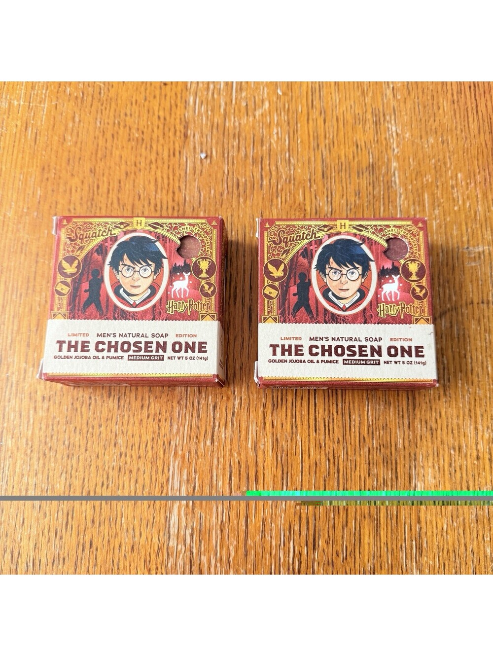 Dr Squatch 5oz men's soap THE CHOSEN ONE medium grit Harry Potter limited 2 pcs